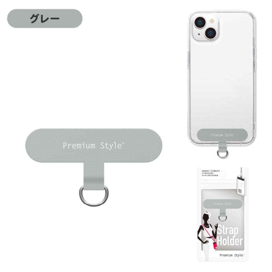 ☘️ スマホストラップ ホワイト グレー ストラップホルダー ストラップ ブラック ホワイト グレー クリア