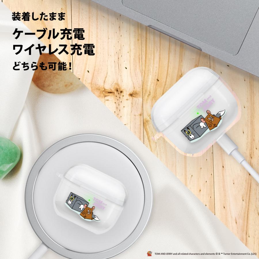 AirPods 第3世代 ケース カバー クリア 透明 トムとジェリー トム