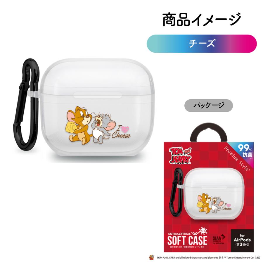 AirPods 第3世代 ケース カバー クリア 透明 トムとジェリー