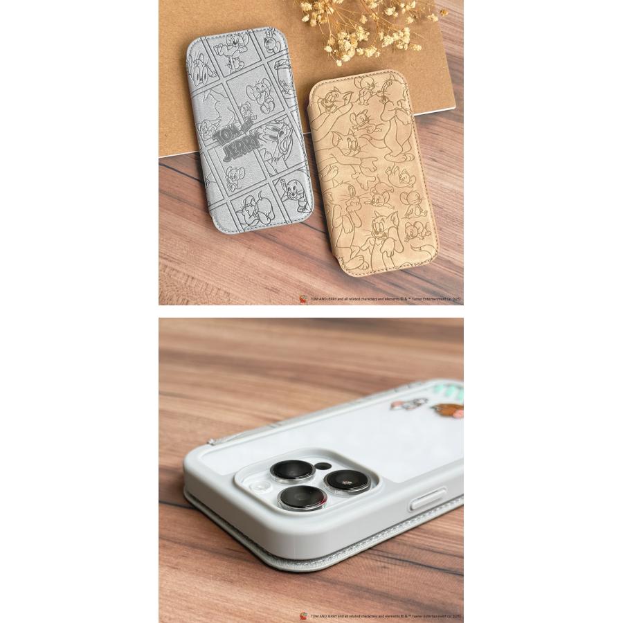 iPhone 14 Pro 14 13 ケース 手帳型 カバー トムとジェリー トム ジェリー タフィー ハリー・ポッター ルーニー・テューンズ | Premium Style | 01