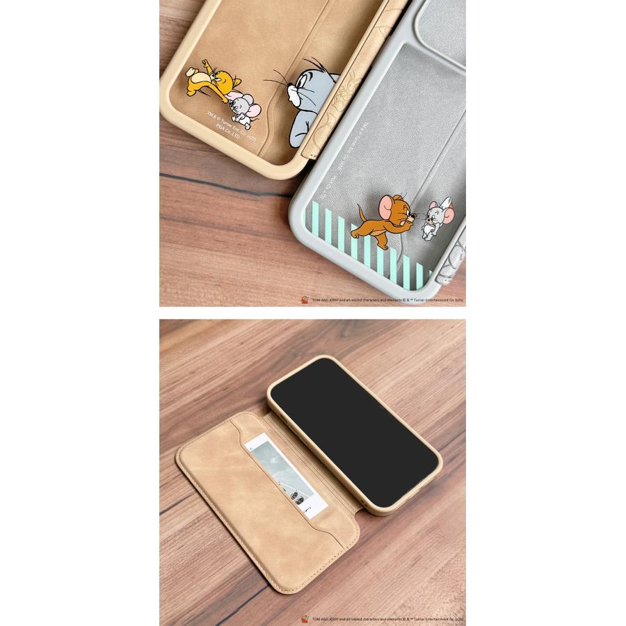 iPhone 14 Pro 14 13 ケース 手帳型 カバー トムとジェリー トム ジェリー タフィー ハリー・ポッター ルーニー・テューンズ | Premium Style | 02
