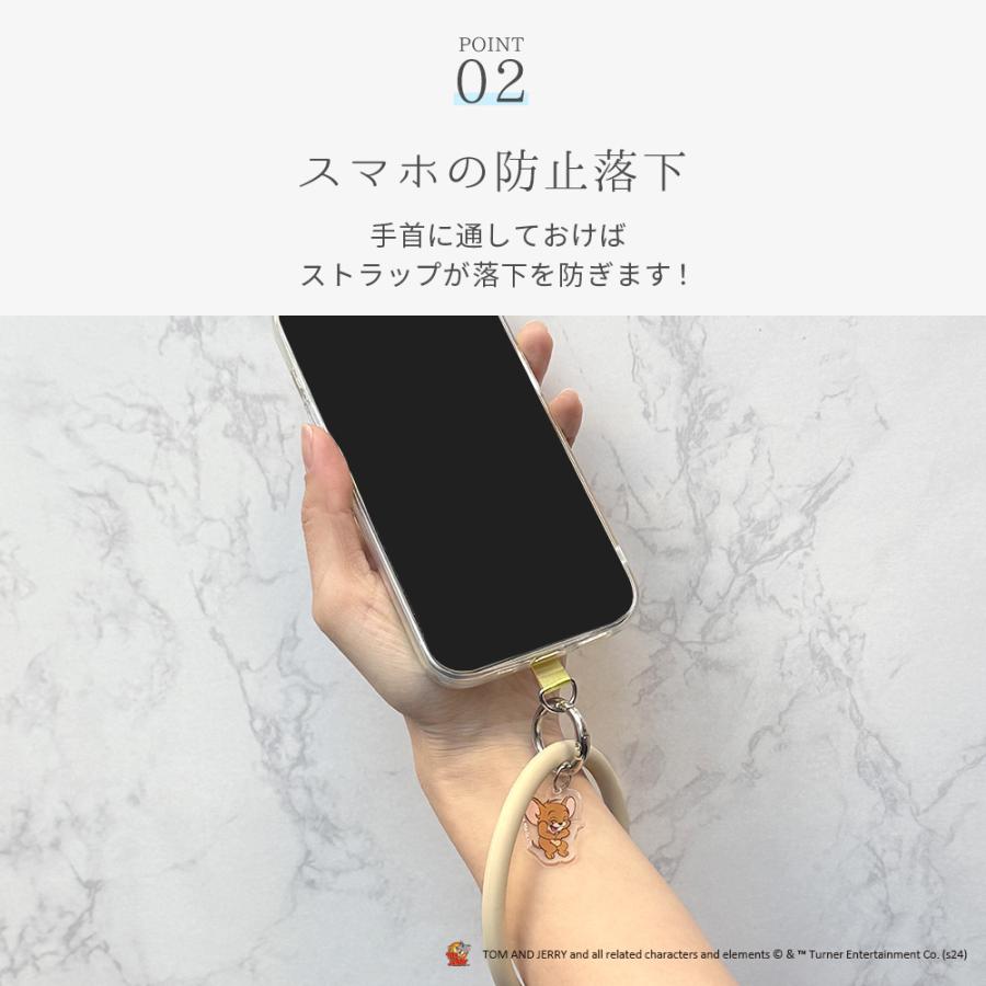 ストラップホルダー付 シリコンハンドストラップ TOMandJERRYトム ジェリー タフィー |  | 03