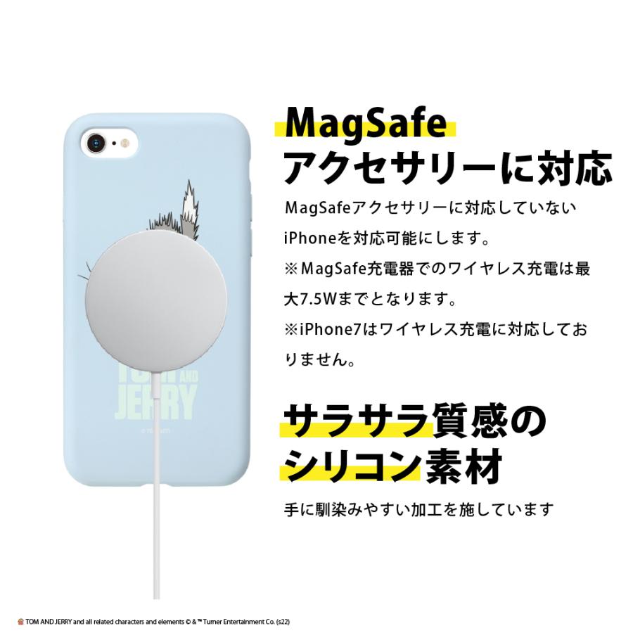 PGA iPhone SE3 SE2 8 7 MagSafe対応 抗菌 ケース カバー トムと
