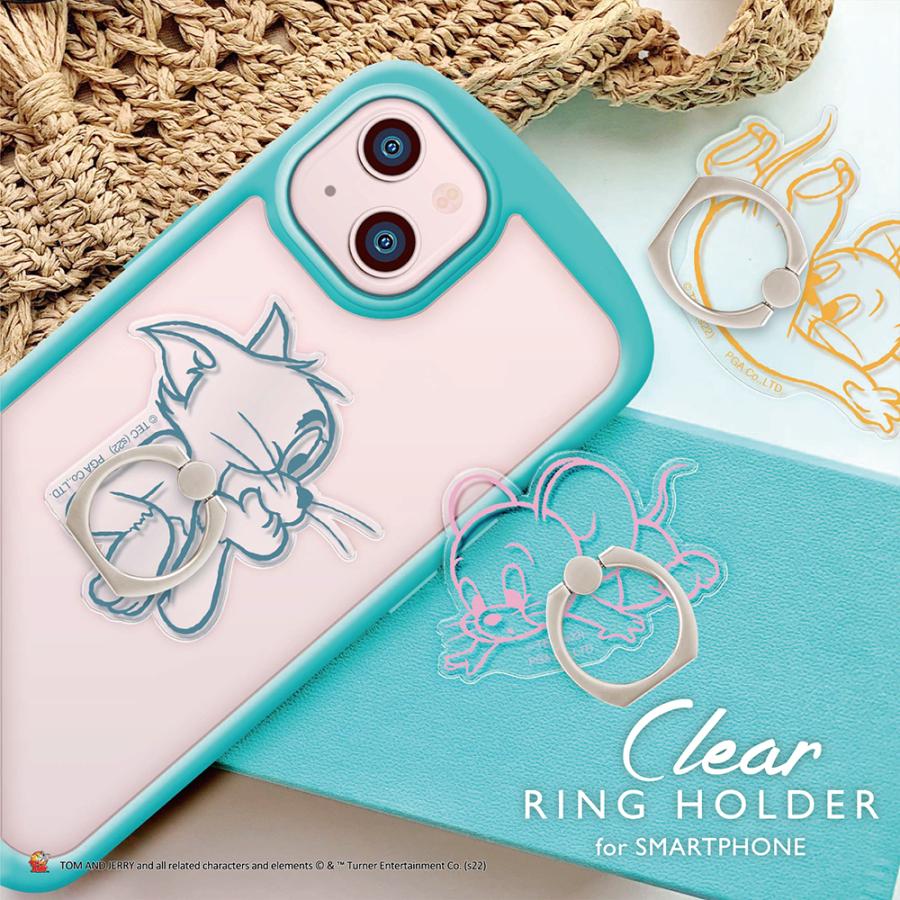 かわいい スマホリング トムとジェリー 多機種対応 トムアンドジェリー 