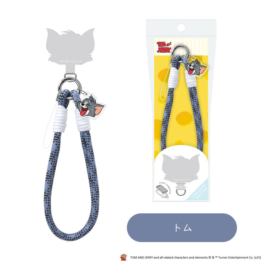 ハンドストラップ 携帯ストラップ トムとジェリー キャラクター トム ジェリー タフィー トムジェリ トムアンドジェリー | Premium Style | 09