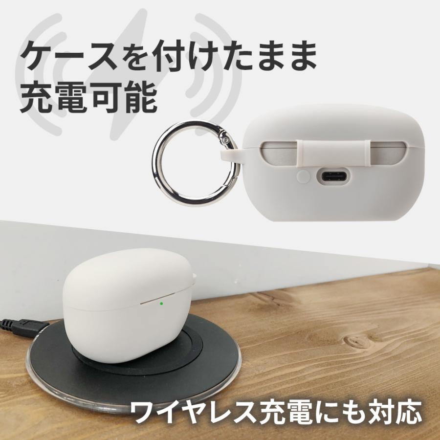 WF-1000XM5 カバー ケース ブラック グレー 黒 灰色 シリコン ソフト