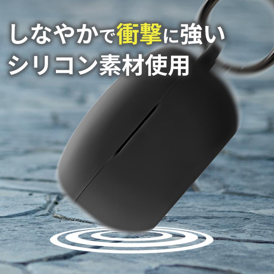 WF-1000XM5 カバー ケース ブラック グレー 黒 灰色 シリコン