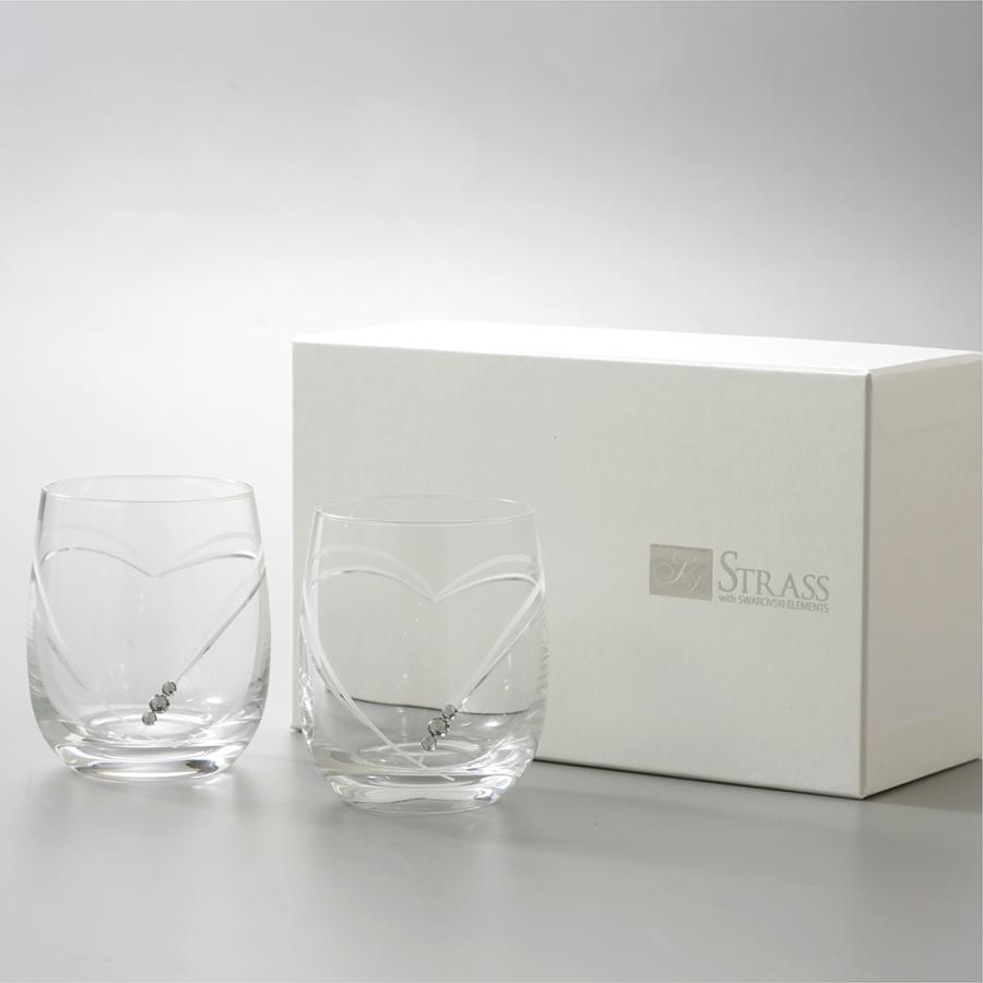 ペアグラス 結婚祝い 誕生日 名入れ プレゼント ペア クリスタル ロックグラス With Swarovski おしゃれ カップル 夫婦 結婚記念 Sb Rs001 プレミアムギフト嵐 通販 Yahoo ショッピング