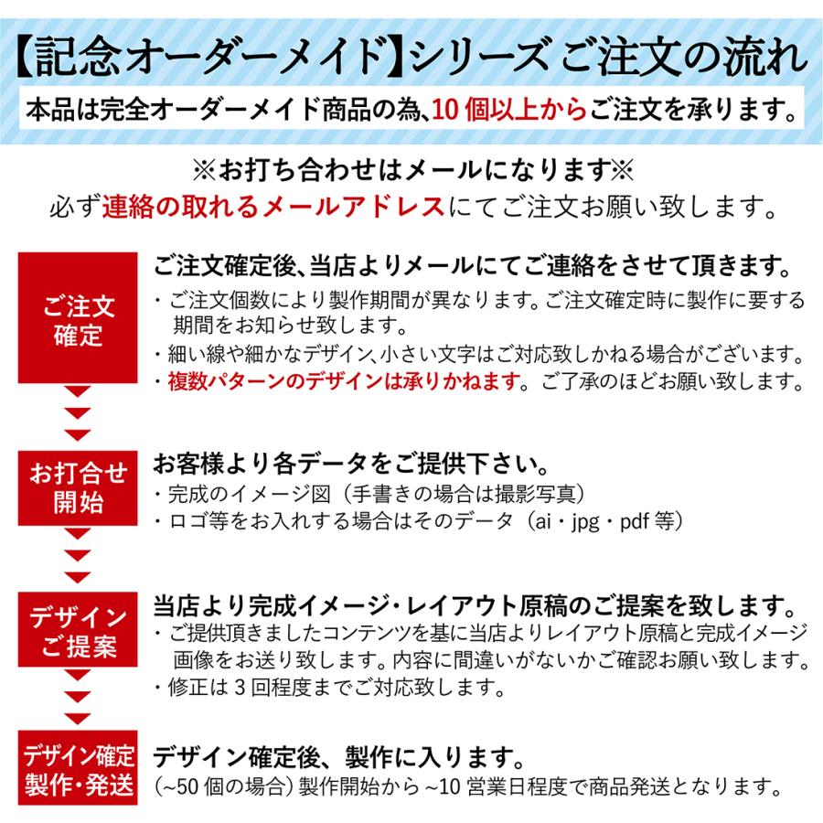 10個以上 オリジナルデザイン対応 オーダーメイド 名入れ 記念 フォト