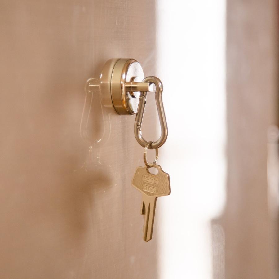 マグネットフック 超強力 黒 おしゃれ 33kg ステンレス 屋外 100均 キャンプ キッチン ネオジム磁石 大型 2個セット カラビナ | ブランド登録なし | 11