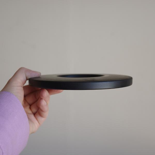 3D鉢 陶器鉢 美しい黒 シリンダー型 3Dプリンター 直径11cm : 観葉植物