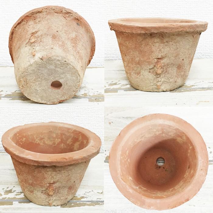 モスポット レッド3鉢 赤色 植木鉢 陶器鉢 テラコッタ鉢 素焼き鉢 鉢