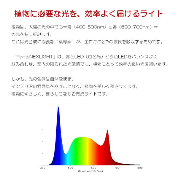 PLANTS NEXLIGHT 正規取扱店 ホワイト ブラック プランツ ネクスライト 観葉植物 育成ライト LED 室内ライト プランツネクスライト E26 送料無料 即日出荷 |  | 14