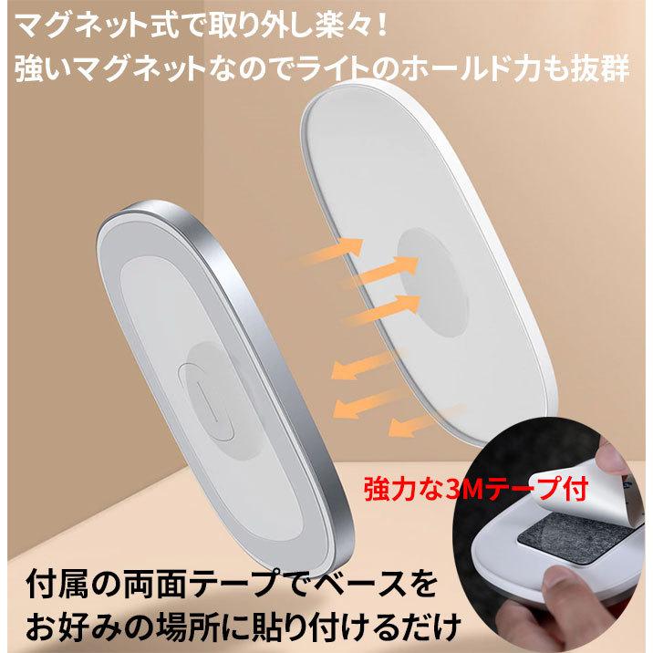 脱着式 ルームランプ LED タッチライト ホワイト LEDライト 車内灯 室内灯 ナイトライト 常夜灯 懐中電灯 USB充電 キッチン 廊下 階段 |  | 03