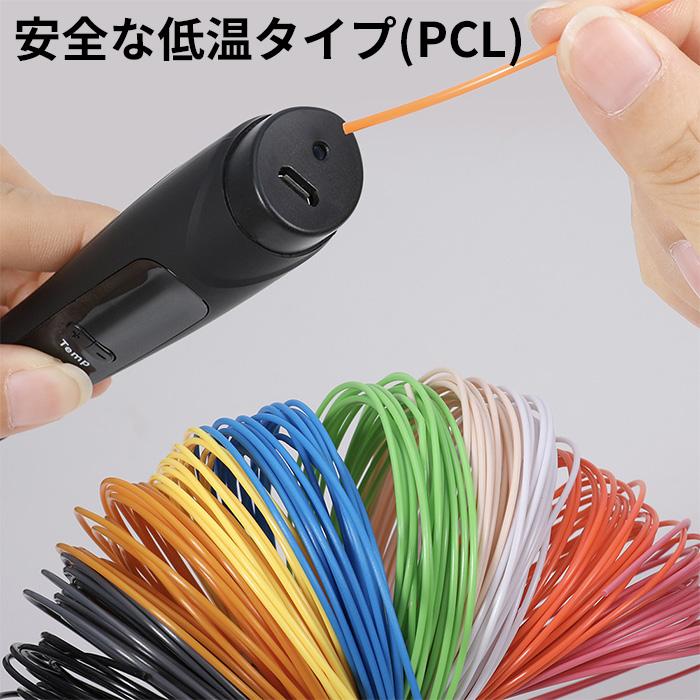 3Dペン フィラメント 好きな色を選べる 替え芯 低温 PCL 5M 立体 アート 子供向け 低温設計 親子 誕生日 プレゼント ギフト 知育玩具 |  | 02