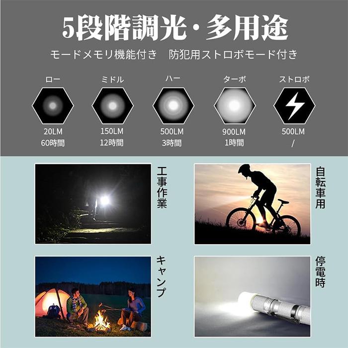 ルミントップ Tool AA 3.0 豪華セット 14500充電池付 懐中電灯 CREE ハンディライト 900ルーメン  IPX8 防水 耐衝撃 防災 作業 |  | 04