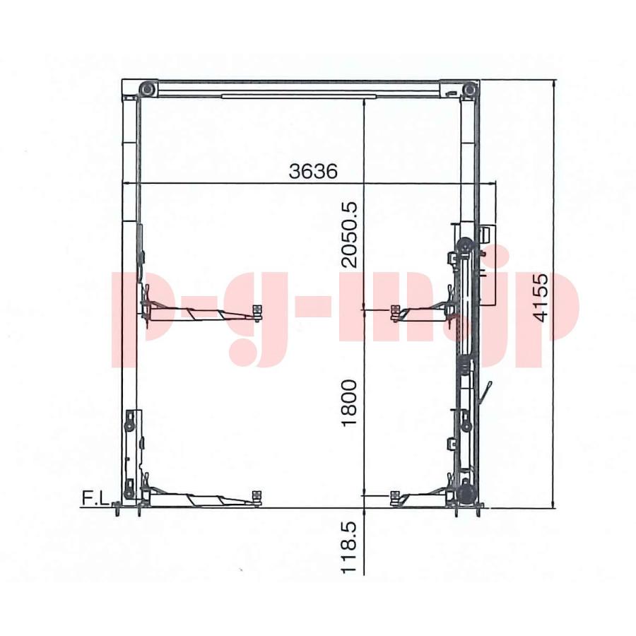 Bishamon（ビシャモン）スギヤス WNSA37H 門型リフト 3．7t
