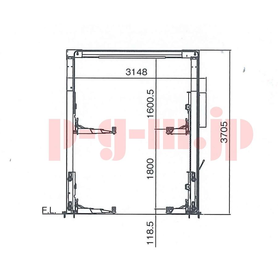Bishamon（ビシャモン）スギヤス WOSA37H 門型リフト 3．7t