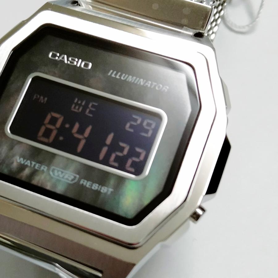 CASIO “STANDARD PREMIUM” A1000M-1BJF シルバー/白蝶貝 カシオ CASIO “STANDARD PREMIUM” A1000M-1BJF シルバー/白蝶貝 カシオ