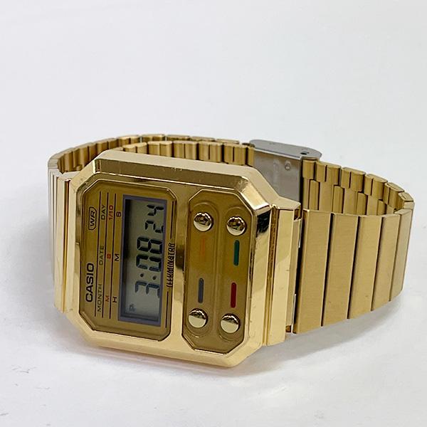 CASIO 国内正規保証 CASIO “STANDARD” A100WEG-9AJF ゴールド CASIO 国内正規保証 CASIO “STANDARD” A100WEG-9AJF ゴールド
