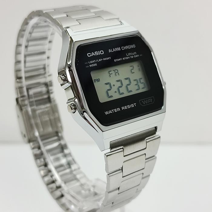 国内正規保証　CASIO “STANDARD” A158WEA-1JF シルバー/ブラック 　カシオ スタンダード チープカシオ　デジタル 取り扱い店舗限定 　ギフト 内正規品｜pgq-store｜02