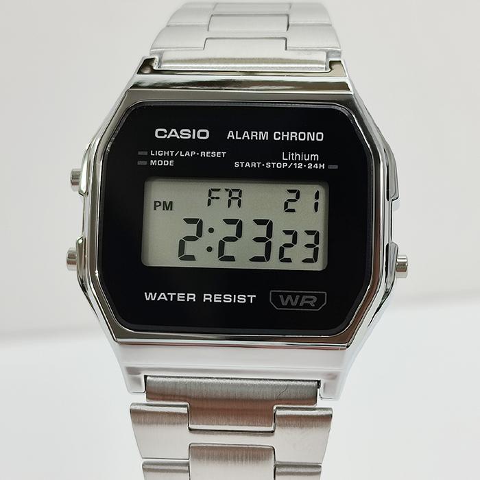 国内正規保証　CASIO “STANDARD” A158WEA-1JF シルバー/ブラック 　カシオ スタンダード チープカシオ　デジタル 取り扱い店舗限定 　ギフト 内正規品｜pgq-store｜04