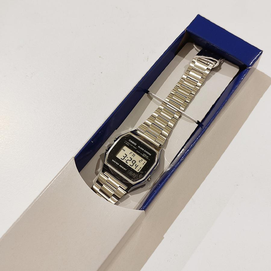 【未使用品】カシオクラシック A158WEA-7JF シルバー CASIO CLASSIC / A158WEA-7JF （シルバー×ブルー） - ファッション通販