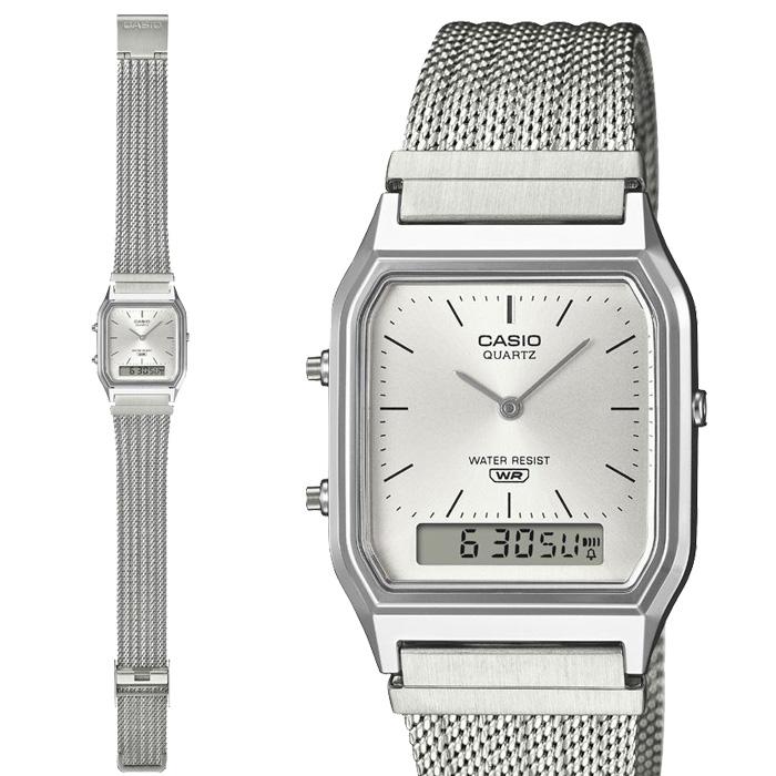 CASIO（カシオ） 国内正規保証 “CLASSIC” AQ-230EM-7AJF シルバー x