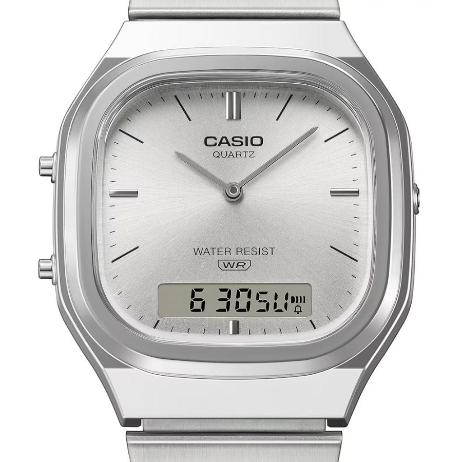 CASIO AQ240 新品　シルバー　海外モデル　新品未使用 CASIO（カシオ） 国内正規保証 “CLASSIC” AQ-240E-7AJF シルバー