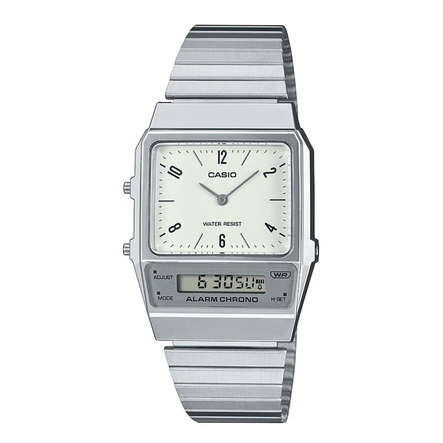CASIO（カシオ） 国内正規保証 “STANDARD” AQ-800E-7A2JF シルバー x