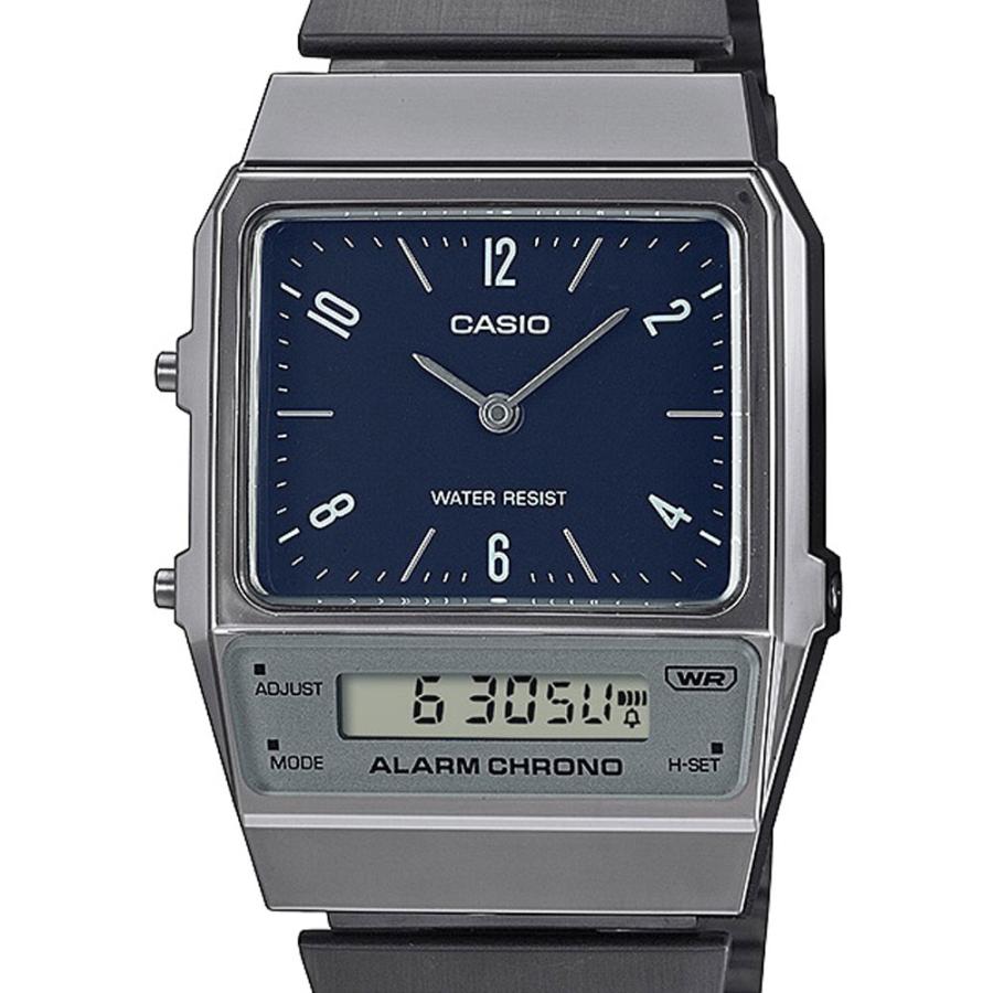 CASIO（カシオ） 国内正規保証 “STANDARD” AQ-800EB-2AJF シルバー x