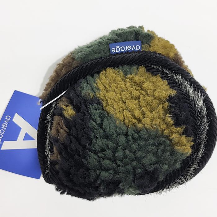 アベレージ average Ear Muffler "CAMO" カモフラージュ柄 ボアイヤマフ　迷彩柄　EM-57　バックアーム イヤーウォーマー  耳あて ボアフリース　カモ　ギフト