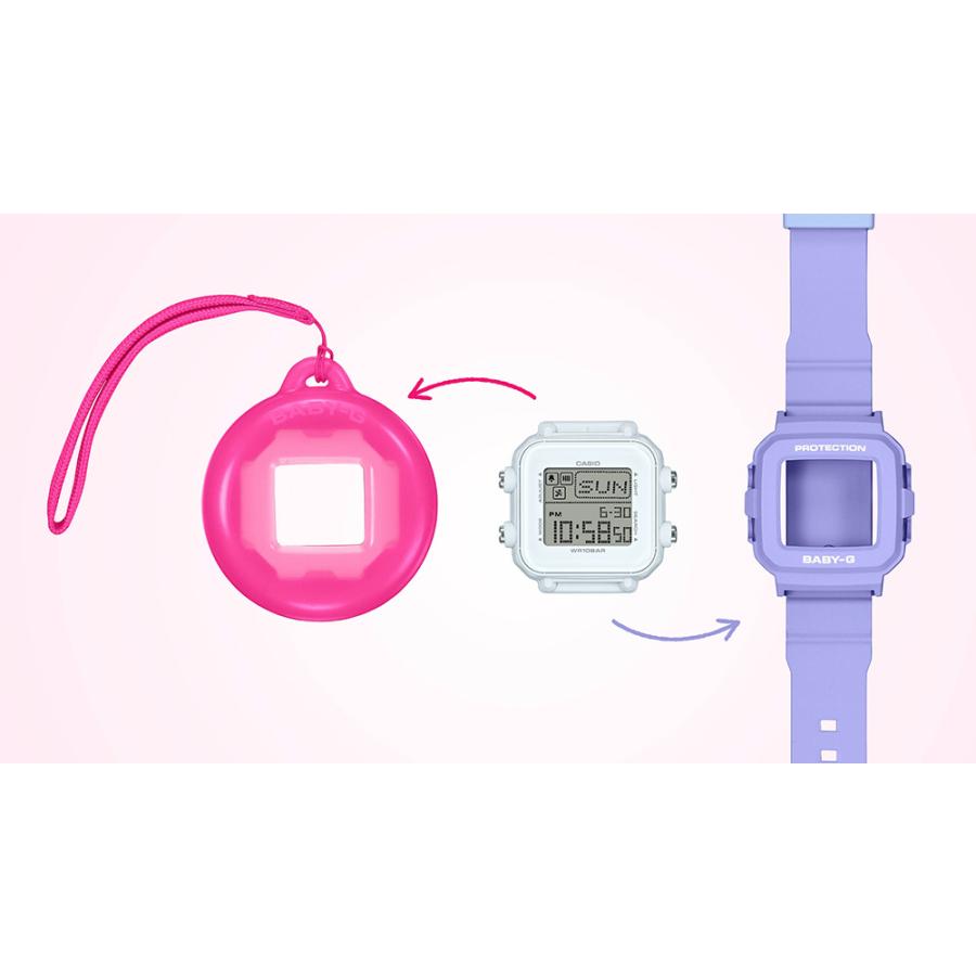 CASIO "Baby-G" BABY-G＋PLUS ★数量限定クロミちゃんホルダー、只今もれなく付いてます♪　カシオ ベビージープラス　BABY-Gと専用シリコン時計ホルダー付き！｜pgq-store｜15