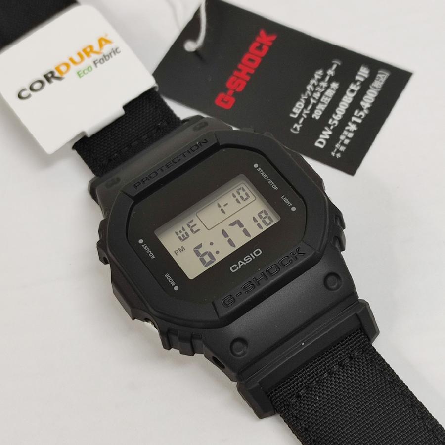 CASIO “G-SHOCK” DW-5600BCE-1JF　ブラック　Utility blackシリーズ　CORDURAバンド　カシオ　Gショック　ギフト　国内正規品　メンズ　スピードモデル｜pgq-store｜09