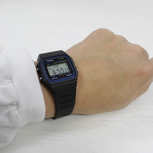 国内正規保証　CASIO Collection F-91W-1JH ブラック　スタンダードデジタル カシオ　ストップウォッチ オートカレンダー チプカシ　国内正規品　ユニセックス | CASIO | 06