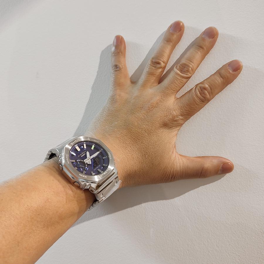 CASIO “G-SHOCK” GM-B2100AD-2AJF メタリックブルー・フェイス シルバーフルメタル カシオ タフソーラー Bluetooth スクリューバック 国内正規品 CASIO “G-SHOCK” GM-B2100AD-2AJF メタリックブルー・フェイス シルバーフルメタル カシオ タフソーラー Bluetooth スクリューバック 国内正規品