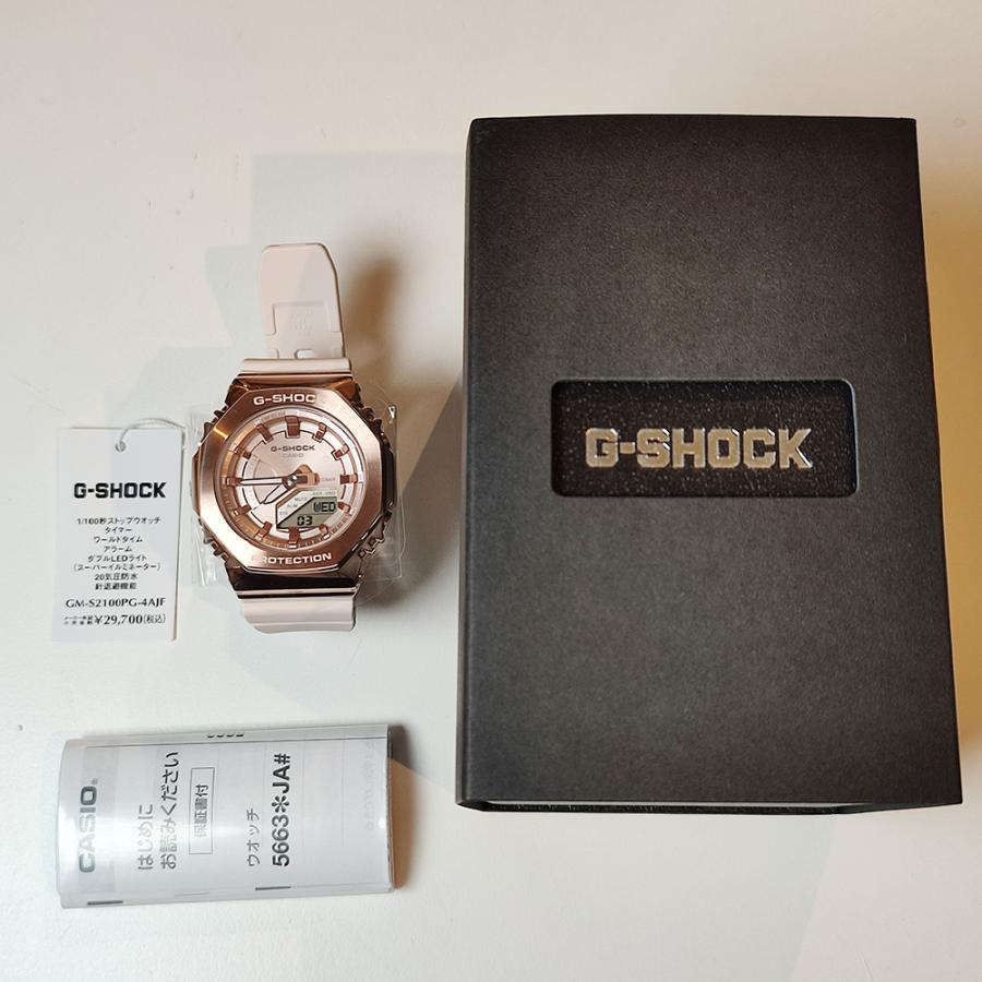 CASIO “G-SHOCK” GM-S2100PG-4AJF　ピンク　ステンレスベゼル　 　アナデジ　オクタゴン ミッドサイズ G-SHOCK WOMEN　カーボンコアガード　国内正規品｜pgq-store｜07