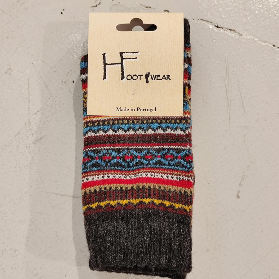 エイチフットウェア　H FOOTWEAR Made in Portugal FAIR ISLE ウール混 レディースフェアアイル柄ソックス 洗濯機洗い可　ナチュラル志向　自然派　全6色｜pgq-store｜05