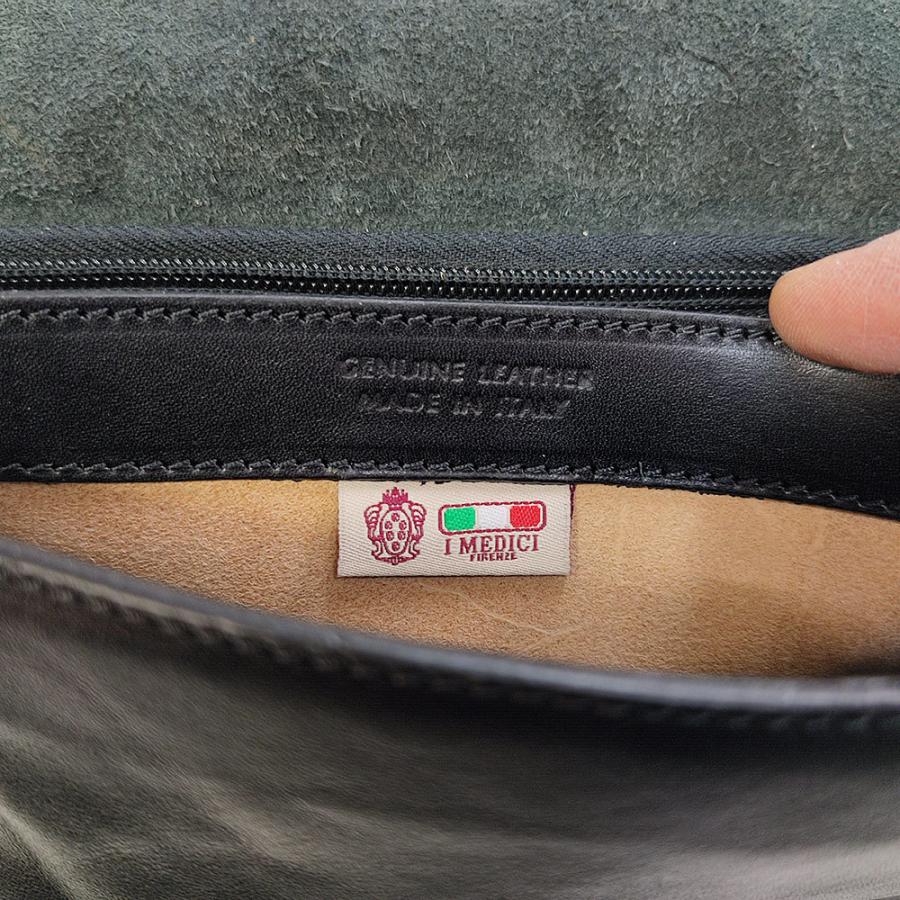 イ・メディチ　I MEDICI "3600" コンパクトショルダー DK.BROWN ダークブラウン　イタリアン・ベジタブルタンニン・レザー イタリア製 レザー ショルダーバッグ |  | 02