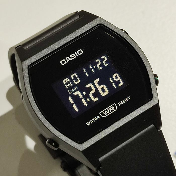 国内正規保証　CASIO Standard Watch LW-204-1BJF ブラックバンド＋ブラックケース　オールブラックモデル　カシオ　チプカシ ギフト プチプラ　国内正規品｜pgq-store｜02