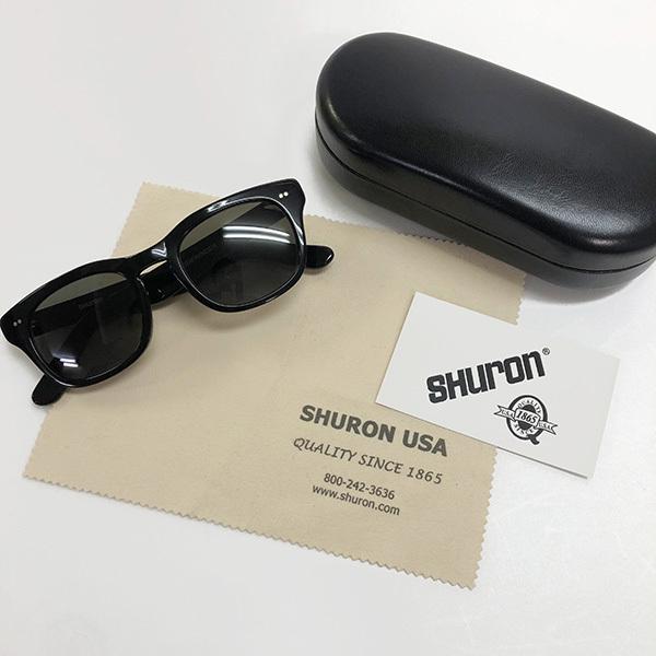 シュロン　SHURON SIDEWINDER エボニー（ブラック）【サングラスレンズ】 サイドワインダー ウェリントン型サングラス 眼鏡フレーム アメリカ製　定番｜pgq-store｜07