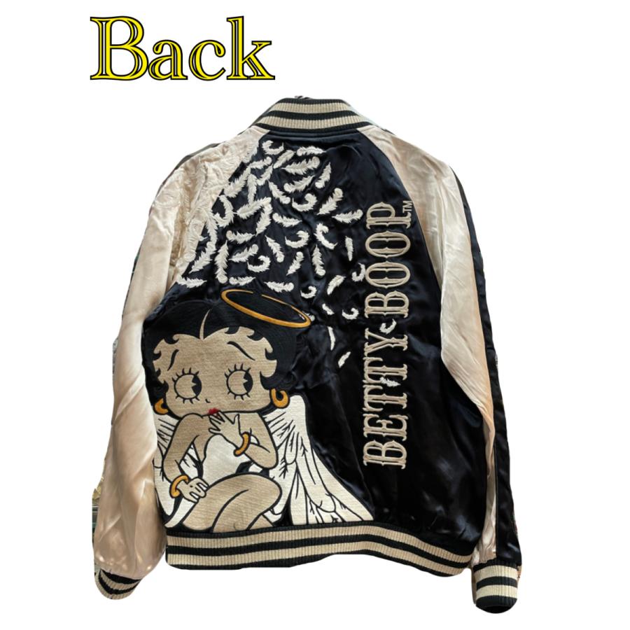 上品な Betty b 2146ベティ ブープ ２０２１新作 秋物 コラボ Braveman The 21秋物新作ベティちゃんのリバーシブルスカジャンが登場 Boop エンジェル リバーシブルスカジャン ジャケット Headshotsbar Com