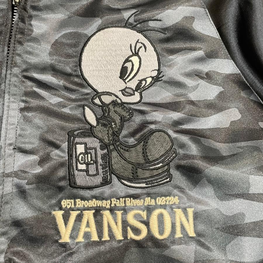 【数量限定アウトレット品】 VANSON バンソン　2021 新作　秋物 ルーニーチューンズ　　バックスバニー　トゥイーティー　スカジャン　リバーシブル　リバーシブルスカジャン 【C2442614031】(14067円)