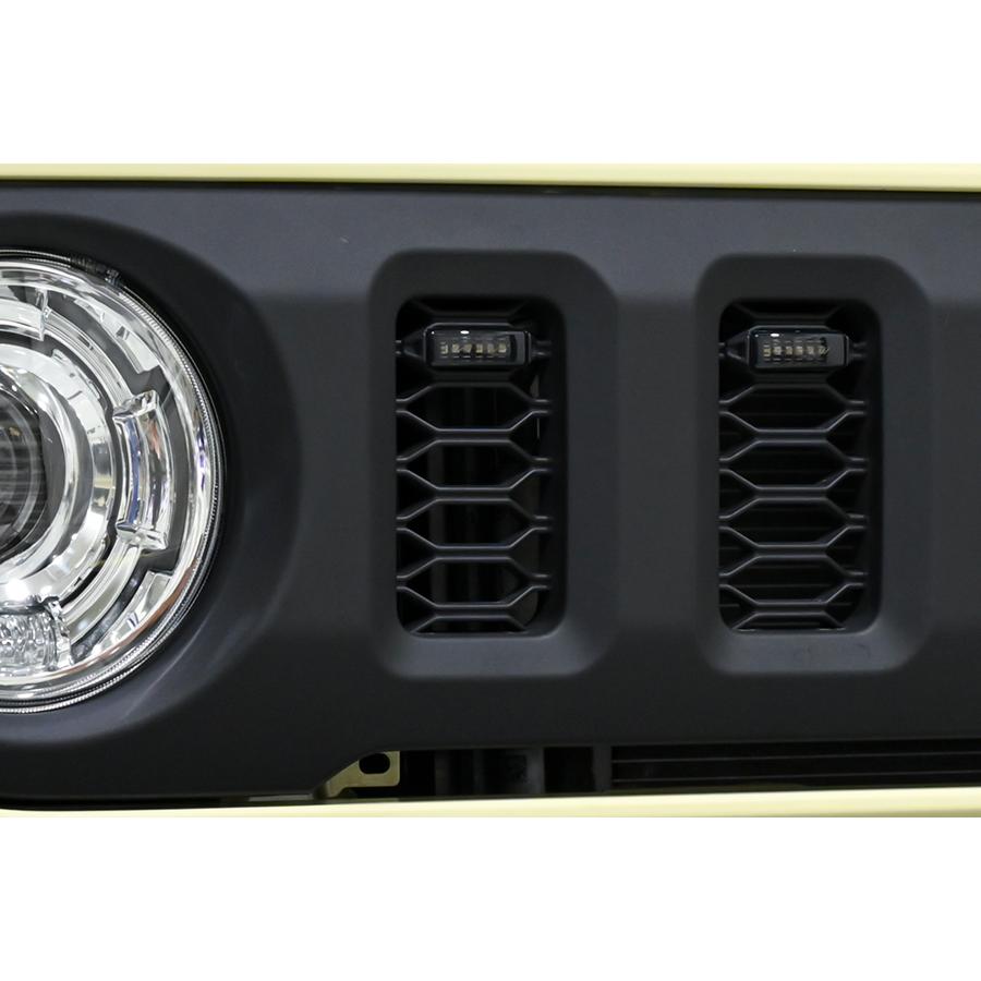 ジムニーJB64フロントグリル純正 フロントマーカーセット IPF グリルマーカー 純正グリル用 ホワイトマーカーランプ ジムニー