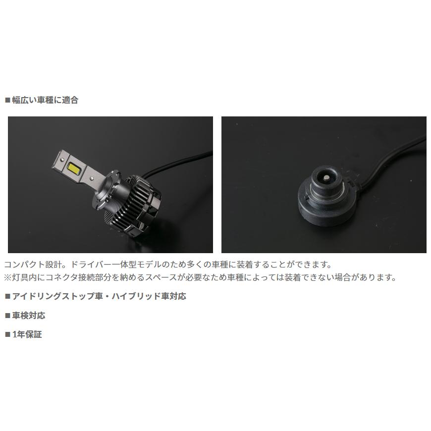 Valenti LED ヘッドバルブ XE 【D2S・D2R 兼用】6500K 10000Lm