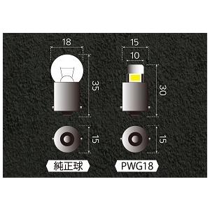 サイバーストーク Power Led G18 Ba15s 平行ピン 400ルーメン 6700ケルビン 1球入り 極性有 底面 側面ー Pwg18 パーツハウス Scot 通販 Yahoo ショッピング