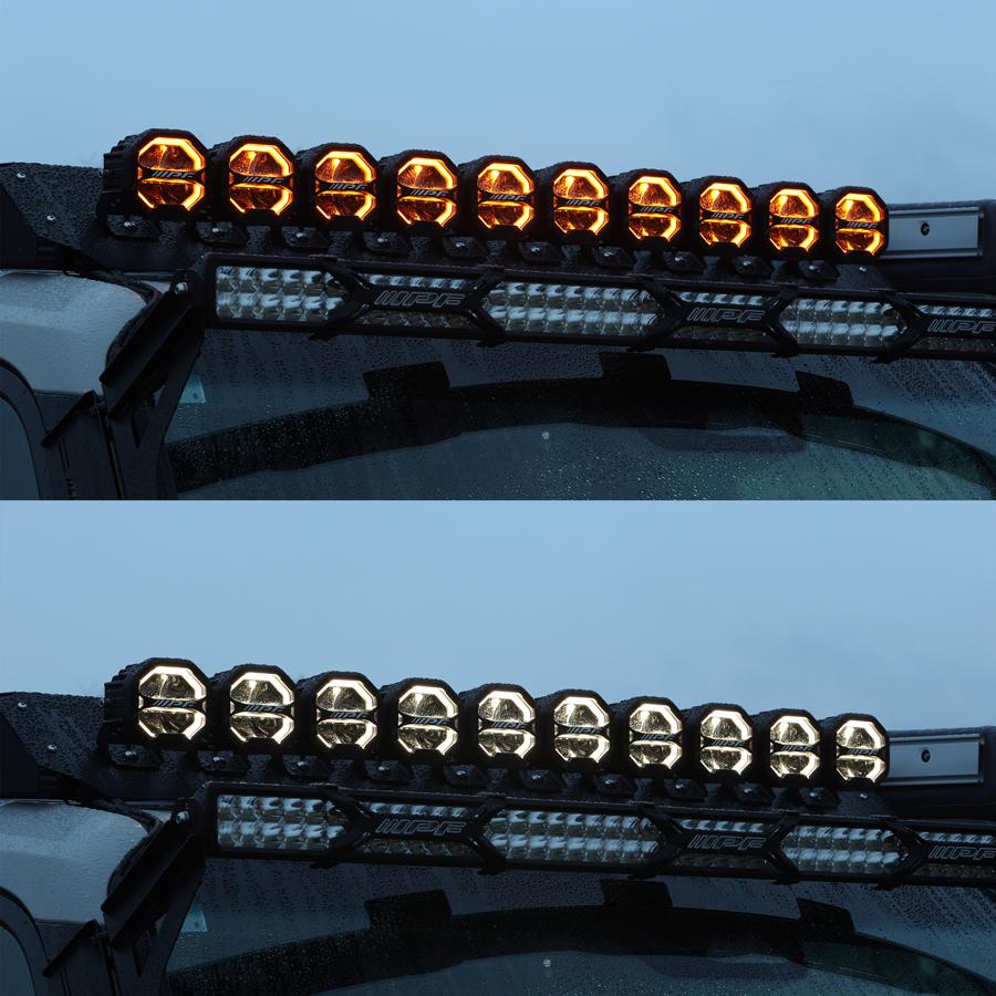 IPF IPF S-880ML 4インチ オクタゴン DR-ML アンバー/ホワイト2色の
