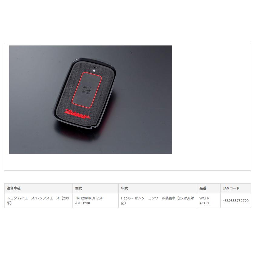 ヴァレンティ（VALENTI） ワイヤレス充電トレイ ハイエース/レジアス 
