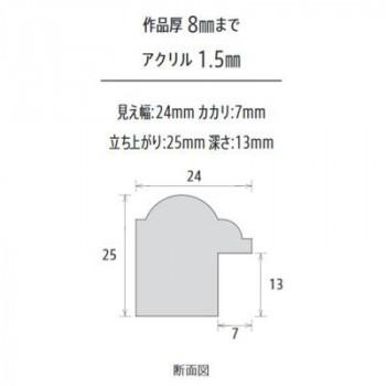 アルナ 樹脂フレーム デッサン額 APS-02 ブルー 正方形450角 61995_4