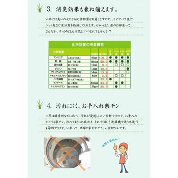 い草花ござカーペット ラグ 『dkピース』 グリーン 江戸間3畳(約174×261cm) 4317553_4